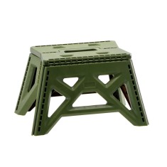 Taburet pliabil plastic verde 38 x 26 x 22 cm