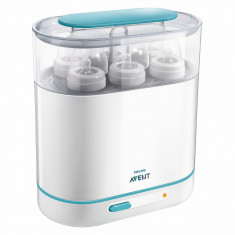 Sterilizator Philips 3-in-1 electric cu aburi Avent SCF284/03, 220v foto