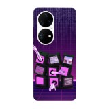 Husa compatibila cu Huawei Nova Y70 model Trapped in a simulation, Silicon, TPU, Viceversa, Transparent, Carcasa