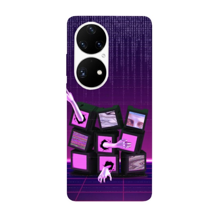 Husa compatibila cu Huawei Nova Y70 model Trapped in a simulation, Silicon, TPU, Viceversa