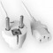 CABLU alimentare GEMBIRD 1.8m, intrare Shucko, iesire C13, 10A, certificare VDE, bulk, white, &quot;PC-186W-VDE&quot; (timbru verde 0.18 lei)