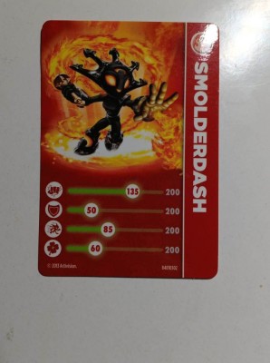 Skylanders Smolderdash - Card foto