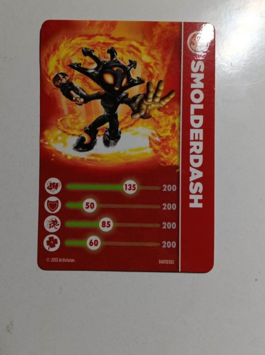 Skylanders Smolderdash - Card