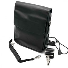 Borseta Barbati de Umar ModernEra, Piele Neagra, Slot USB, Curele Detasabile Reglabile, 20x25x6 cm