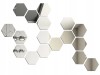 SET Oglinzi Decorative Acrilice Design Hexagon Silver - MyStyle Luxury Home 24 bucati/set