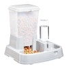 Distribuitor Automat Hrana si Apa Animale AVEX 2in1, 5L Hrana + 0.5L Apa, Alb