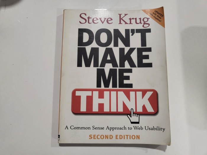 Don&#039;t make me think- Steve Krug