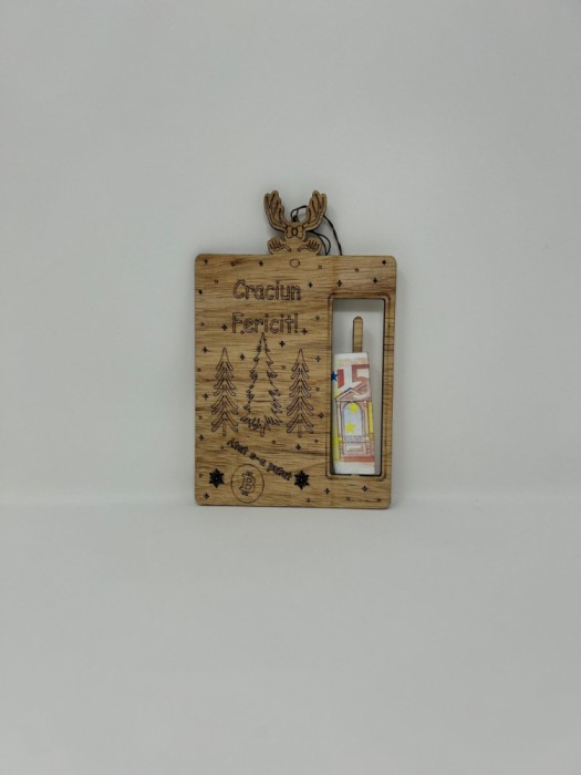 Decoratiune brad cu suport pentru cash