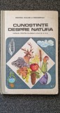 CUNOSTINTE DESPRE NATURA Manual pentru clasele a III-a si a IV-a