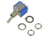 Comutator basculant APEM 5646A DPDT ON-ON 3A/250VAC 4A/30VDC Poz 2