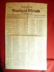 Monitorul Oficial al Moldovei 24 dec.1860 - Liste Electorale , 2 pag foto