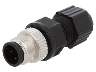 Conector M12 mufă PIN 4 tată D-Ethernet cablu lipire foto