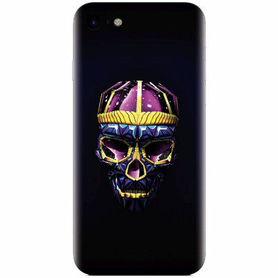 Husa silicon pentru Apple Iphone 5c, Colorfull Skull foto