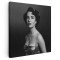 Tablou Elizabeth Taylor, actrita, alb, negru 1514 Tablou canvas pe panza CU RAMA 30x30 cm