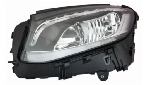 Far MERCEDES Clasa GLC (X253), 11.2015-06.2019, partea stanga, DEPO, cu LED daytime running light; H7+H7; electrical; cu motor; halogen; fara the MER