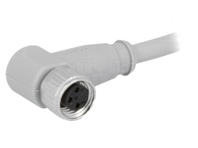 Conector M8 3m 3 PIN unghi 90&deg; cablu IP67