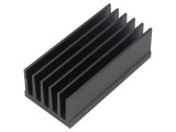 Radiator Negru cu Aripioare 75x36.8x25mm