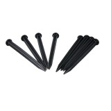 Cuie plastic pentru fixare separator gazon lungime 20 cm negri, Oem