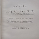 OMAGIU LUI CONSTANTIN KIRITESCU-1937 X2.