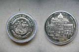 A195-UNC-Medalie moneda 5 dolari Liberia 2002.