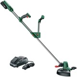 Trimmer de tuns gazon/iarba pe acumulator Bosch UniversalGrassCut 18, 18 V, diametru taiere 26 cm, maner telescopic 120 - 140 cm, include: acumulator