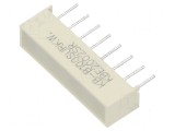 Afișaj LED roșu cu lentilă albă difuză &lambda;d: 630nm 200-370mcd, KINGBRIGHT ELECTRONIC