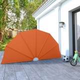 VidaXL Copertină laterală pliabilă de terasă, cărămiziu, 160 cm