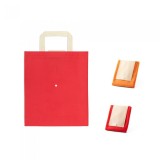 Sacosa pliabila non-woven cu manere de 35 cm