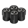 Set 4 Capacele Valve Metalice Negre Mercedes, Aftermarket