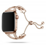 Curea Tech-Protect Chainband pentru Apple Watch 4/5/6/7/8/9/SE (38/40/41 mm) Auriu