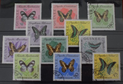 TS24/01 Timbre Guinee - Fluturi foto