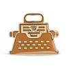 Breloc NFC Scriitori, Acces Instant Blog, Portofoliu, Sharing Articole, Compatibil Android/iOS, Design Masina Scris
