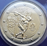 2 euro 2022 Franta, Olympic Games, Paris 2024, No37621, Bunc, Coincard, Europa