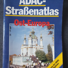 Atlas harta Europei de Est, 1993, in limba germana, 126 pagini, stare f buna
