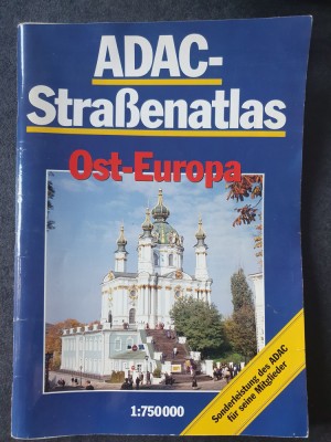 Atlas harta Europei de Est, 1993, in limba germana, 126 pagini, stare f buna foto