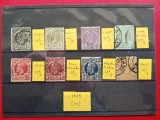 1885 - REGELE CAROL I - VULTURI - HARTIE COLORATA ( 1 ), Stampilat
