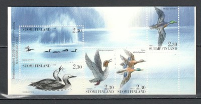 Finlanda.1993 Pasari de apa carnet DF.150 foto