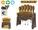 Surubelnite Precizie Set CR-V 18pcs INGCO HKSD1828