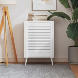 Usa Dulap Lemn Masiv Pin Alb 61.5x49.4 cm vidaXL, Design Lambriu, Accesorii Mobila