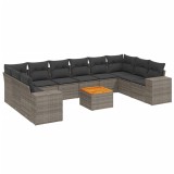 Cumpara ieftin Patio Sofa Set 10-Locuri Grey and Dark Grey