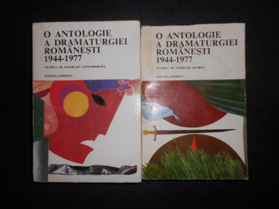 MIHAIL DAVIDOGLU - O ANTOLOGIE A DRAMATURGIEI ROMANESTI 1944-1977 2 volume foto