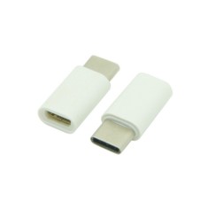 Adaptor micro-usb to type-c 2,4 cm alb