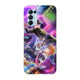 Husa compatibila cu Oppo A55, Viceversa, model Shigeo and Reigan Mob Psycho 100, Silicon, TPU, Transparent, Carcasa