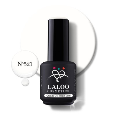521 Candy White | Laloo gel polish 15ml foto