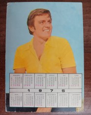 QW28 - Artisti romani 35 - Florin Piersic - Calendar pentru anul 1975