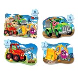 Cumpara ieftin Set Primele Mele 4 Puzzle-Uri Monster Truck