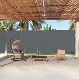 VidaXL Copertină laterală retractabilă, antracit, 220x1000 cm