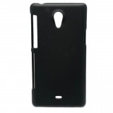 Husa telefon Plastic Sony Xperia T Black Roxfit