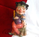 HALBA CERAMICA ANGLIA MELBA WARE STOKE ON TRENT DECOR MR. PUNCH &amp;TOBI 18.5 CM