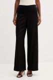 Marella pantaloni Emme by Marella culoarea negru, drept, high waist, 2525136141200